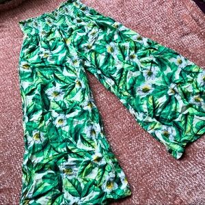 Bohemian Gypsy Floral Capri Pants